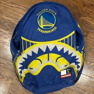 Sprayground Golden State Warriors Blue and Yellow Kids Backpack